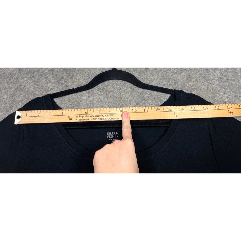 Eileen Fisher Dress Black XL Organic Cotton - Picture 8 of 13